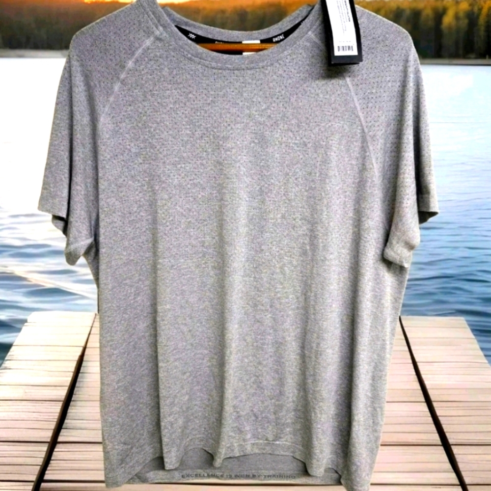 Rhone Men's Training Workout Anti- Odor Gym Short Sleeve Shirt XL 100140-02-XL